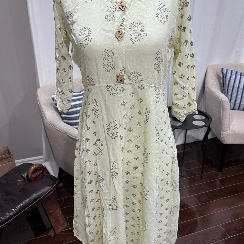Cream color kurti